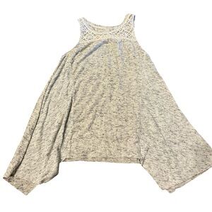 Mudd girls flowy grey blouse 10